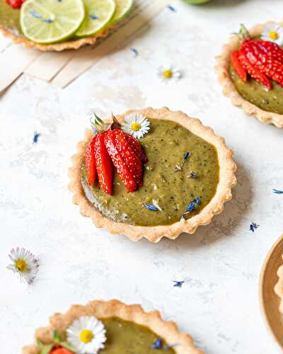 Tartelettes citron, coco et matcha