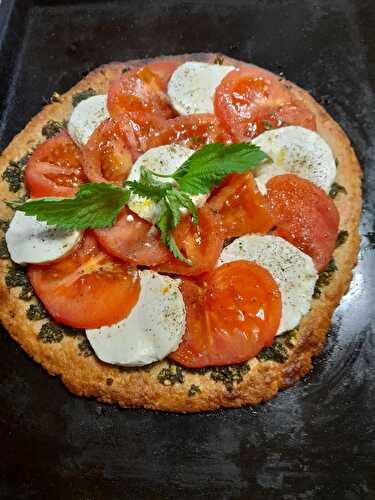 Tarte chèvre tomates orties