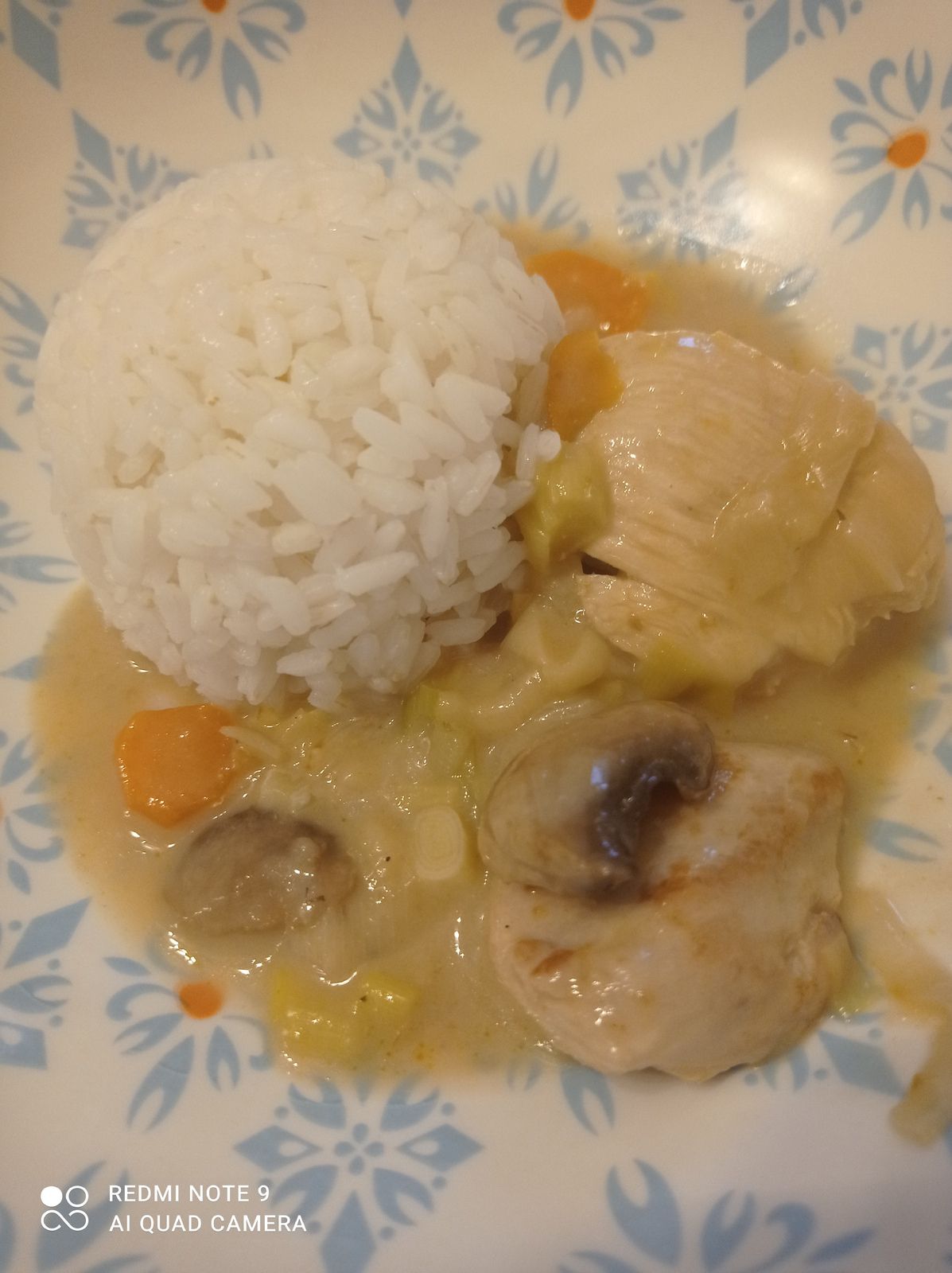 Blanquette de volaille au Cookeo
