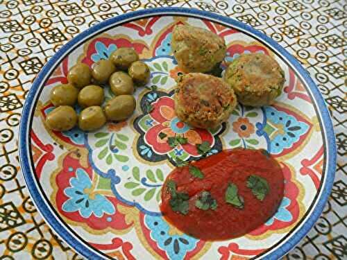 Boulettes de pois chiches et petits pois : vegan et sans gluten