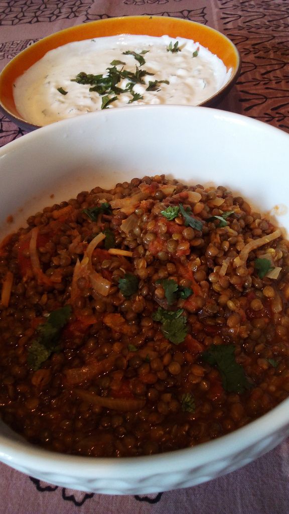 Dhal de lentilles vertes