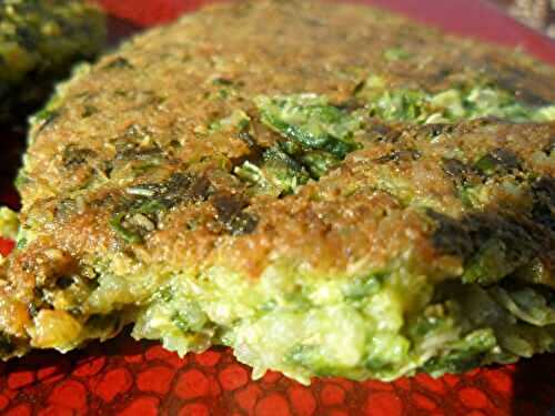 Galettes de quinoa aux épinards