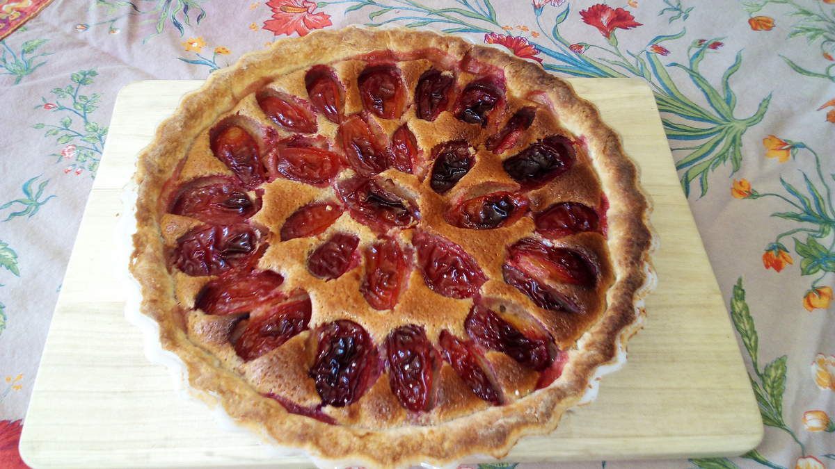 La tarte amandine aux quetsches