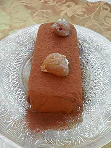 Marquise marrons-chocolat et sa crème anglaise : Vegan et sans gluten - Catherine et compagnie