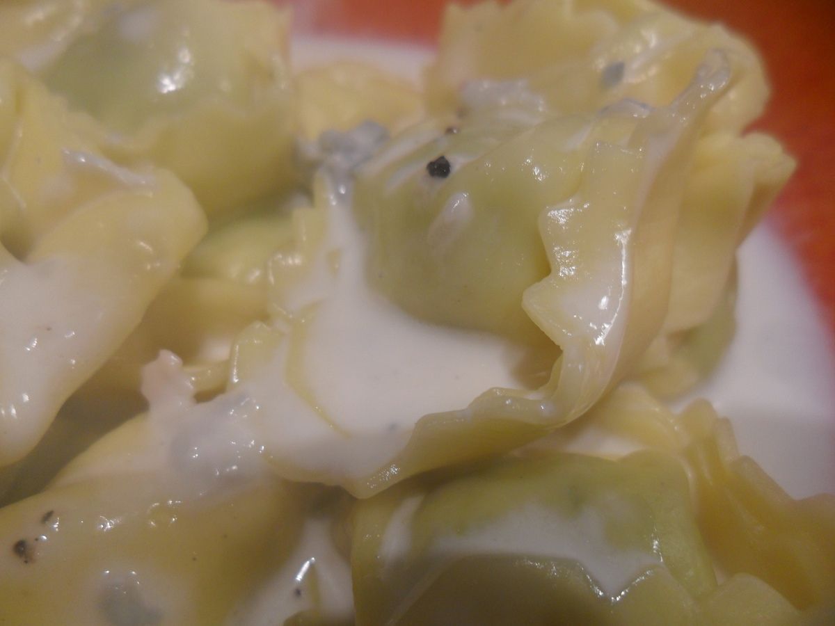 Ravioli à la crème de gorgonzola