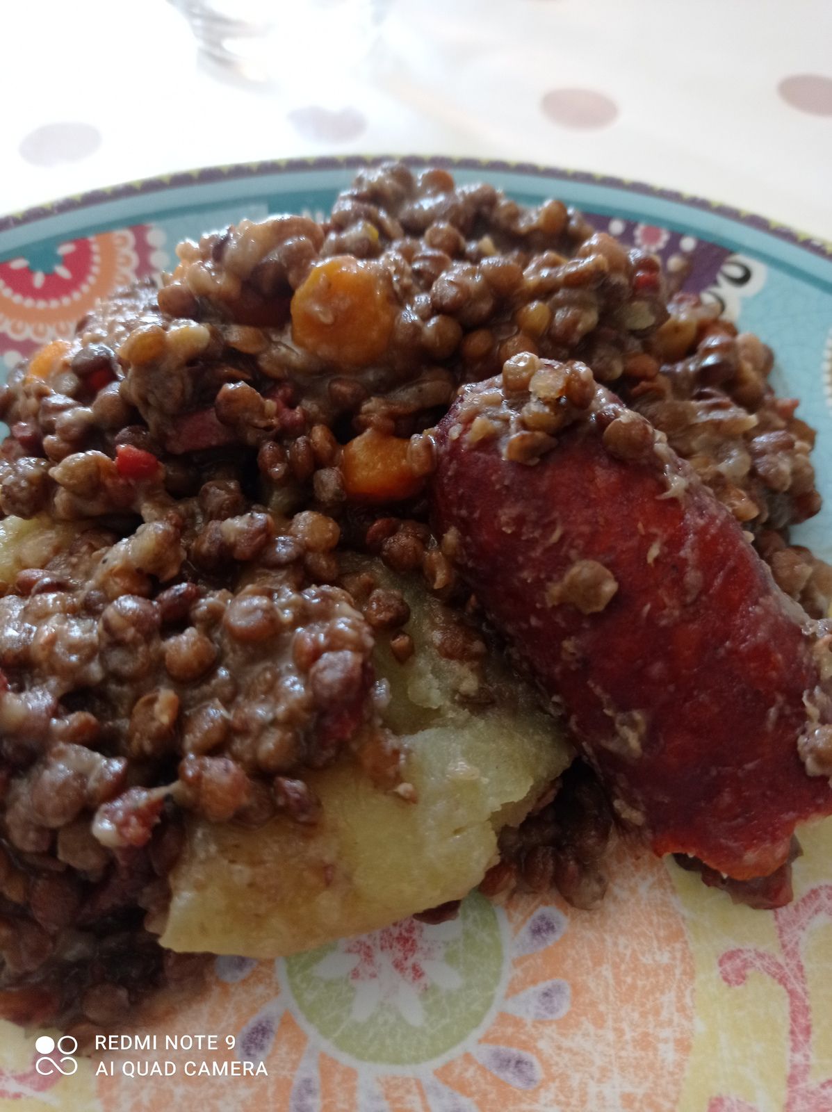 Saucisses aux lentilles au Cookeo