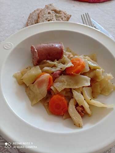 Potée de chou blanc au Cookeo