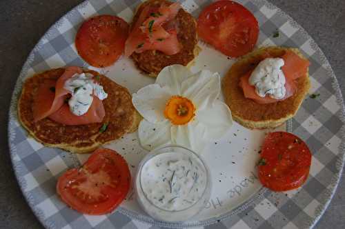 Blinis de pomme de terre au saumon de Cyril Lignac