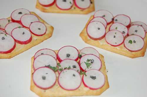 Canapé aux radis