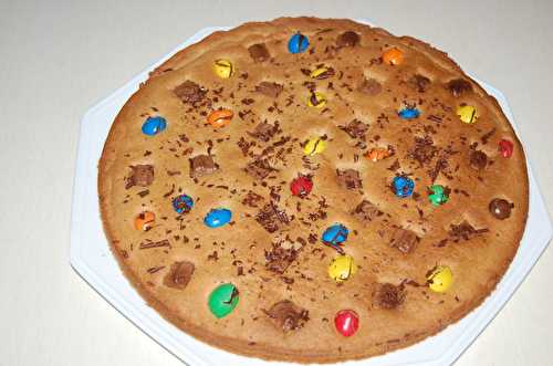 Cookies géant kinder et m&m's