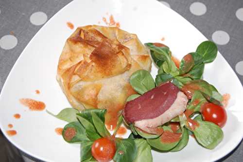 Croustillant pommes et canard