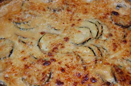 Gratin de courgettes sans oeufs