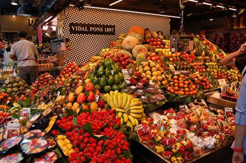 Le marché de la Boqueria Barcelone