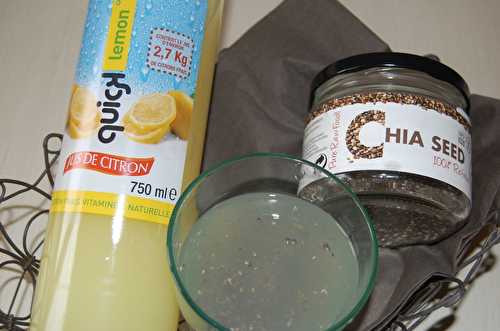 Les bienfaits de l’eau de chia au citron