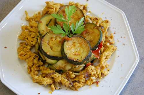 Timbale de courgettes à l'orientale