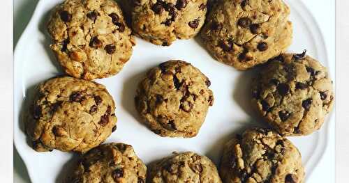 Cookies sains aux pépites de chocolat, huile et sucre de coco