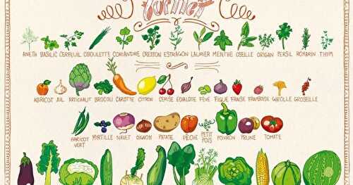 Les Fruits et Légumes de Juillet