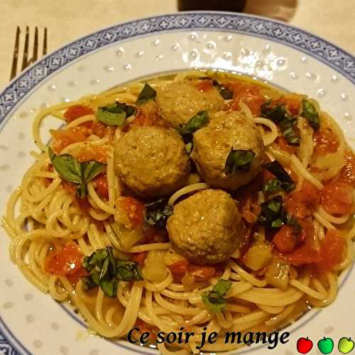 Boulettes de veau tomates et courgettes au multicuiseur