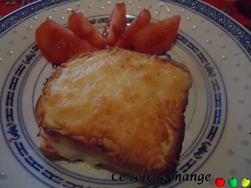Croque-monsieur jambon fromage au four
