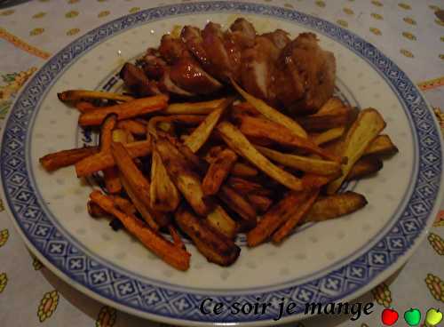 Frites de panais et de carottes (au four)