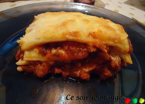 Lasagnes à la bolognaise