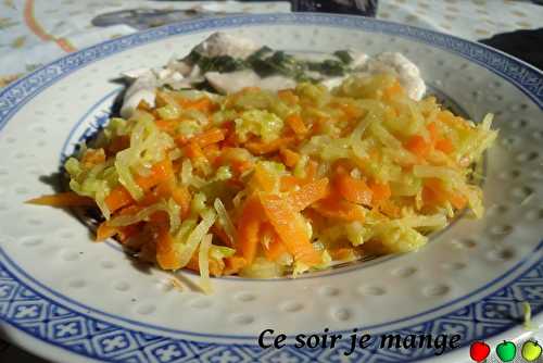 Poêlée de courgettes, carottes et navets