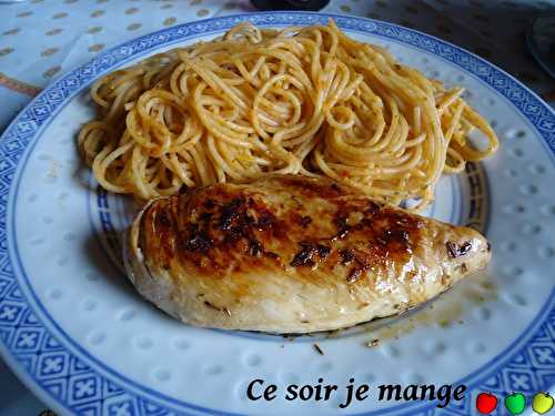 Poulet au citron et herbes de Provence