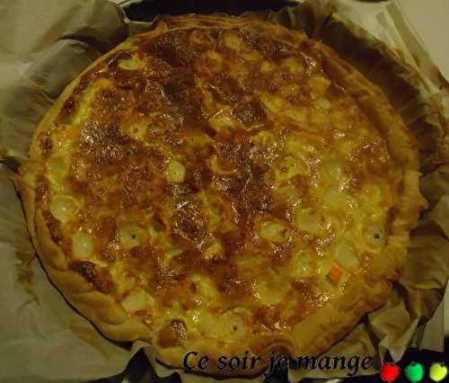 Quiche au surimi et au curry