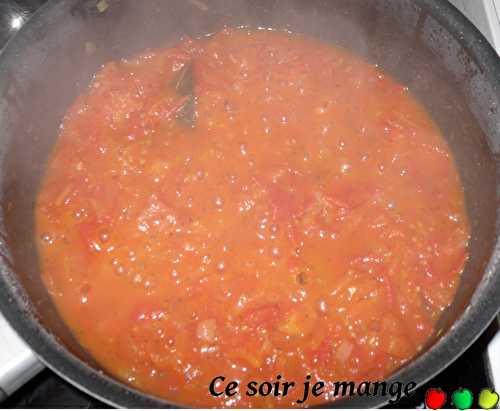 Sauce tomate (avec tomates fraîches)
