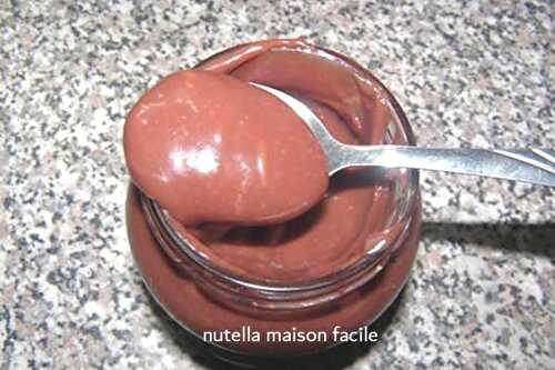 Nutella maison facile