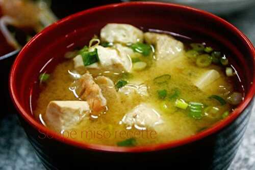 Soupe miso recette