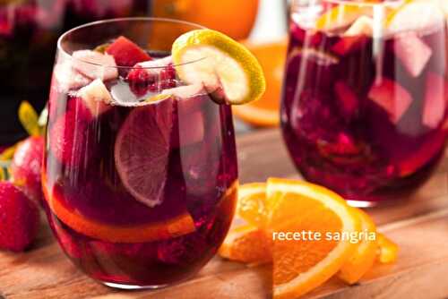 Recette sangria : la meilleure recette