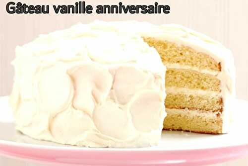 Gâteau vanille anniversaire