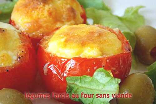 Légumes farcis au four sans viande