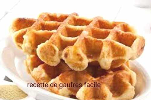 Recette de gaufres facile