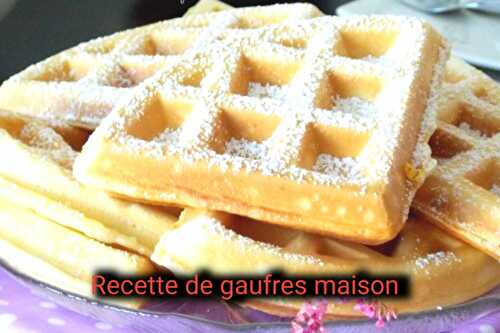 Recette de gaufres maison