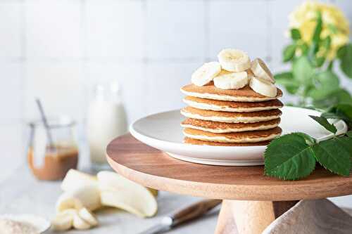 Pancakes banane avoine pour un petit déjeuner