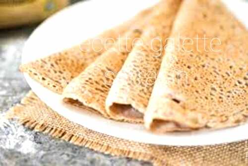 Recette galette sarrasin