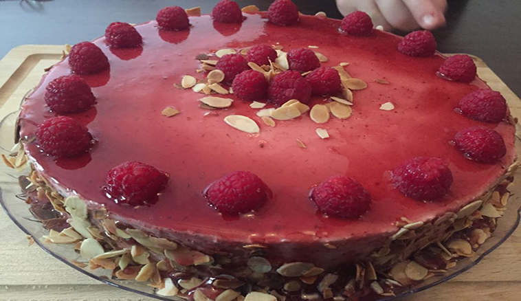 Bavarois aux framboises