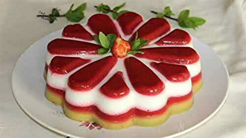 Bavarois fraises rhubarbe aux yaourts