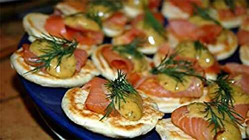 Blinis et saumon à l'aneth