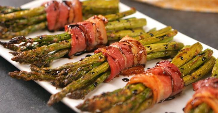 Bouquets d’asperges au balsamique recette facile