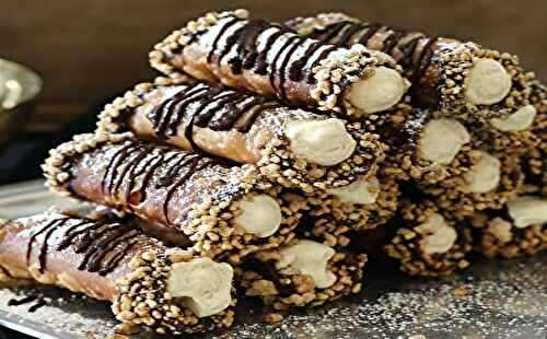 Cannoli Sicilien mascarpone et noisettes