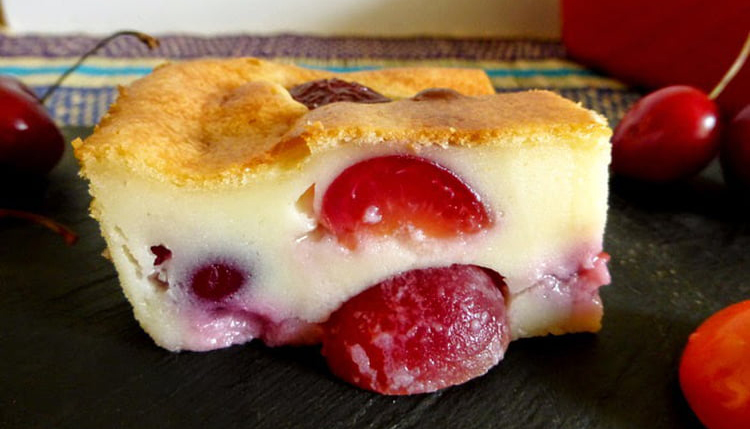 Clafoutis cerises et mascarpone