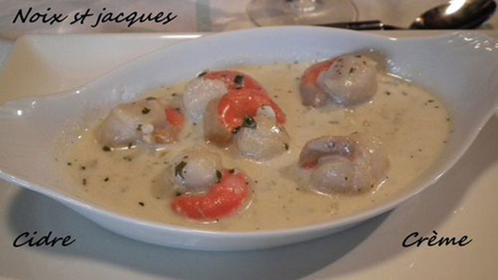 Coquilles st jacques à la crème (cyril Lignac)