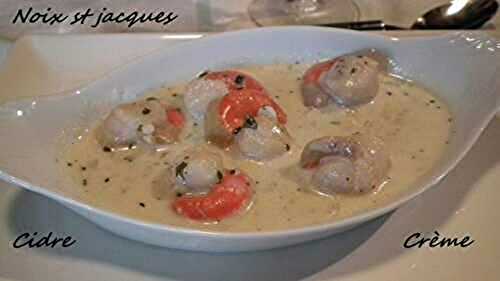 Coquilles st jacques à la crème (cyril Lignac)