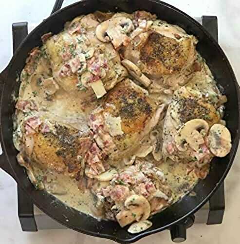 Crème de poulet et de champignons