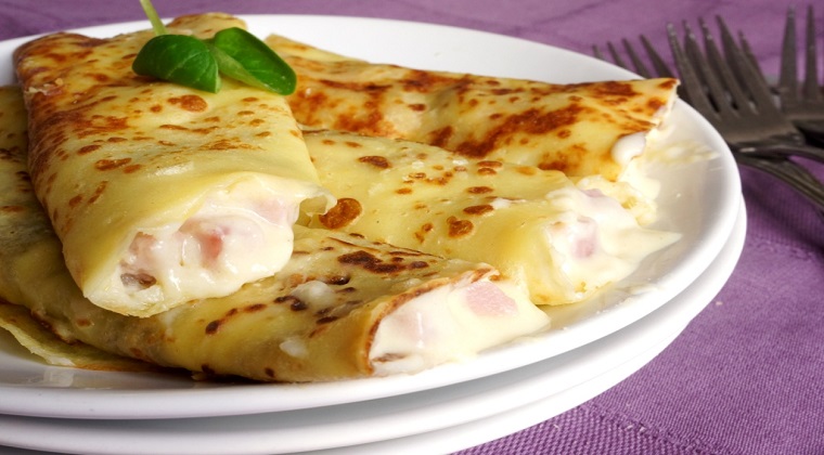 Crêpes au jambon et béchamel très simples à réaliser