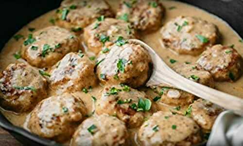 Délicieuses Boulettes suédoises crémeuses