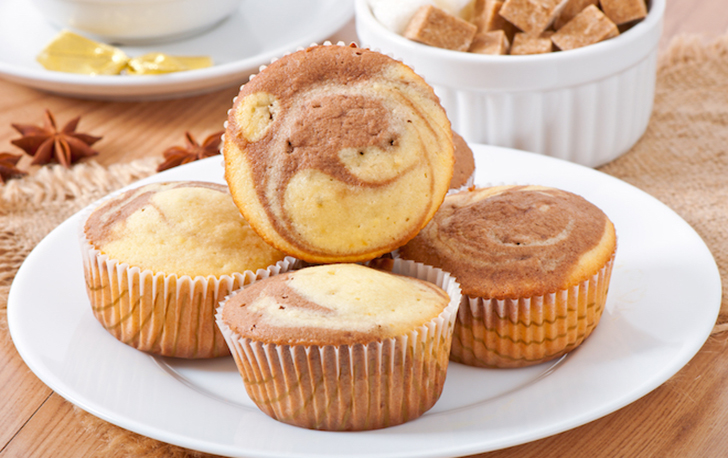 Délicieux muffins marbrés !